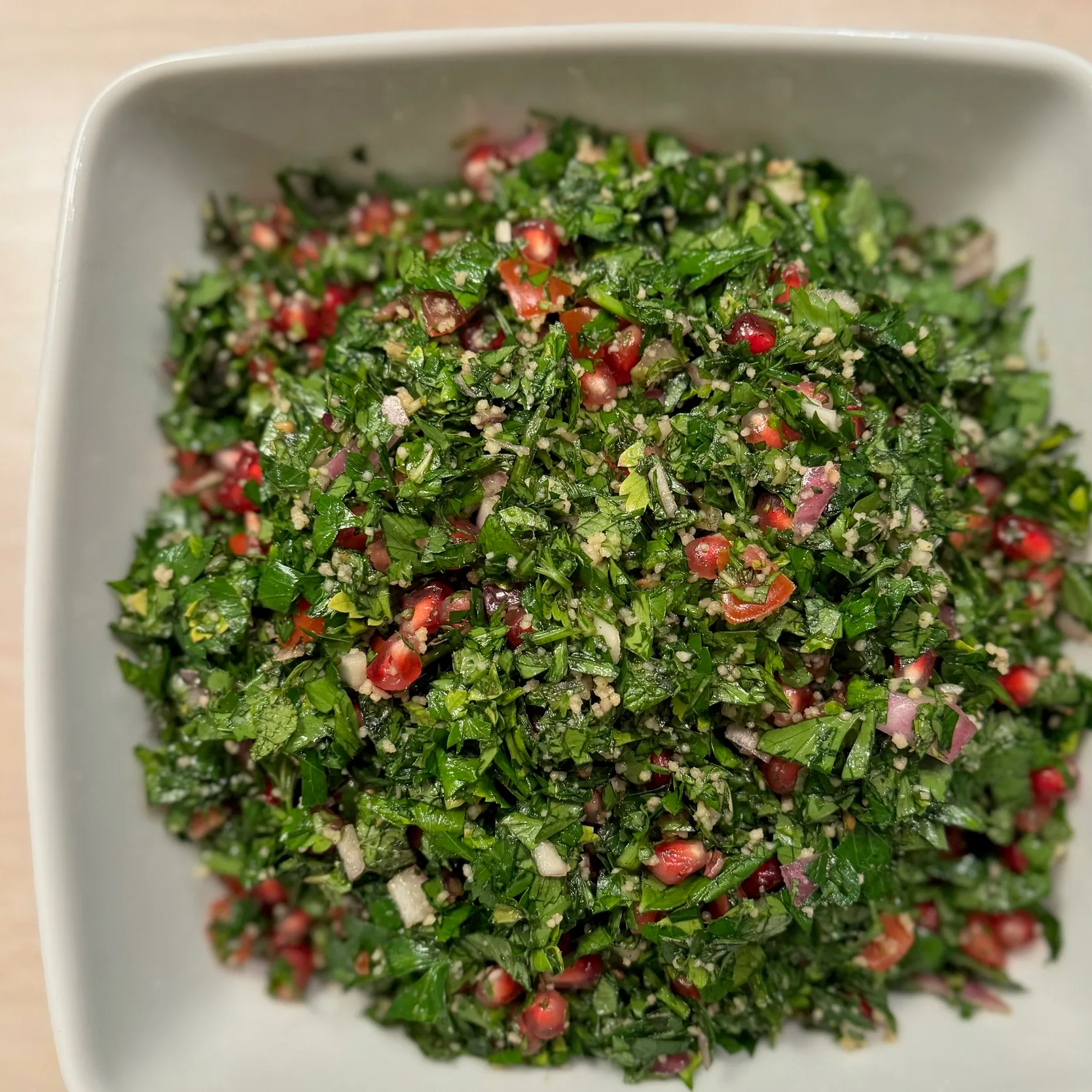 Tabbouleh med granateple