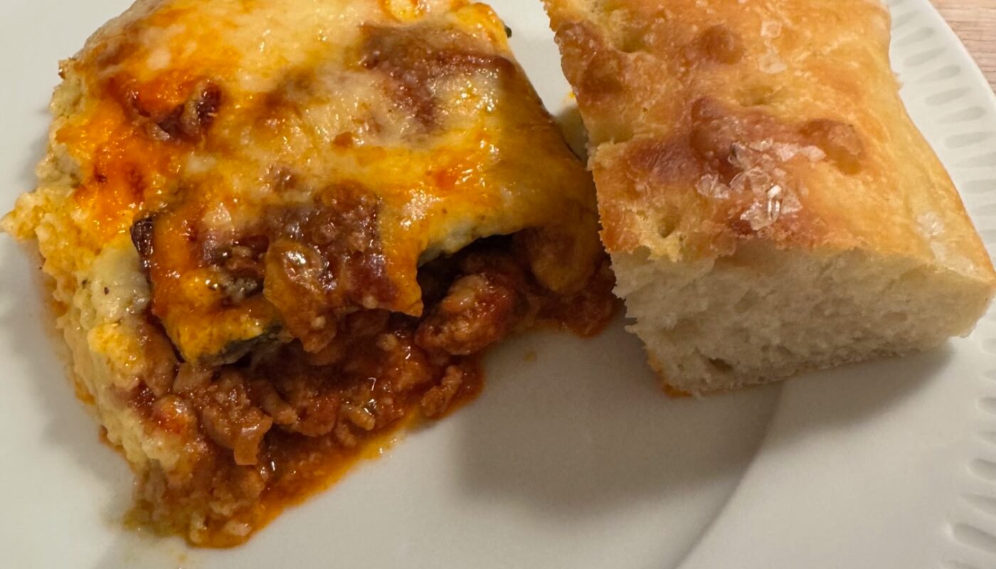 Moussaka med focaccia